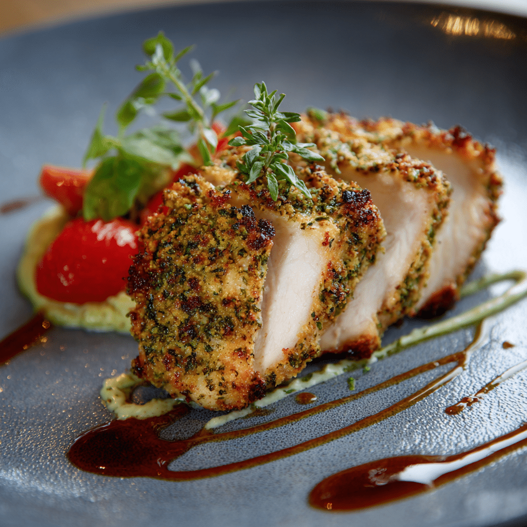 Herb-Crusted Chicken Supreme Recipe - Recipe Image