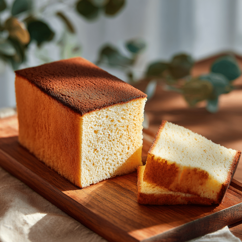 Taiwanese Castella Cake Recipe - Recipe Image