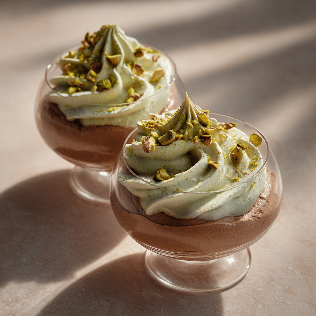 Chocolate Pistachio Cloud Mousse Recipe - Recipe Image