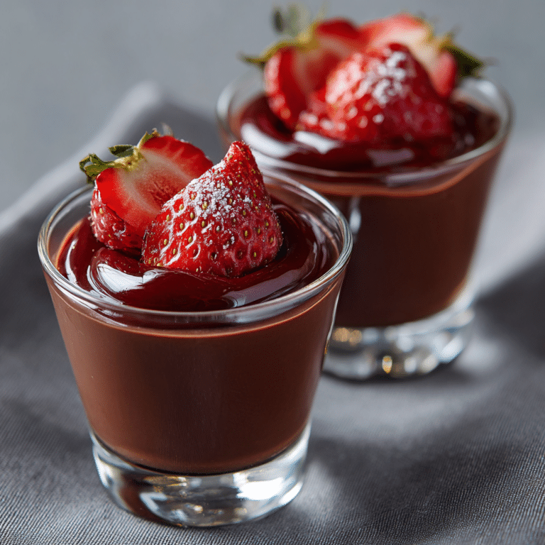 Chocolate Strawberry Silk Cups Recipe