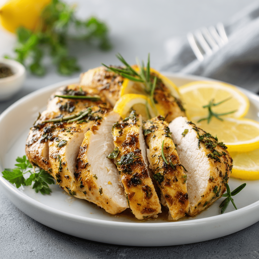 Lemon Herb Air Fryer Chicken Recipe - Recipe Image
