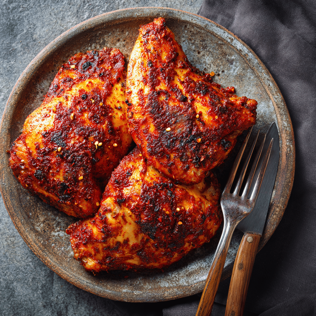 Spicy Paprika Air Fryer Chicken Recipe - Recipe Image