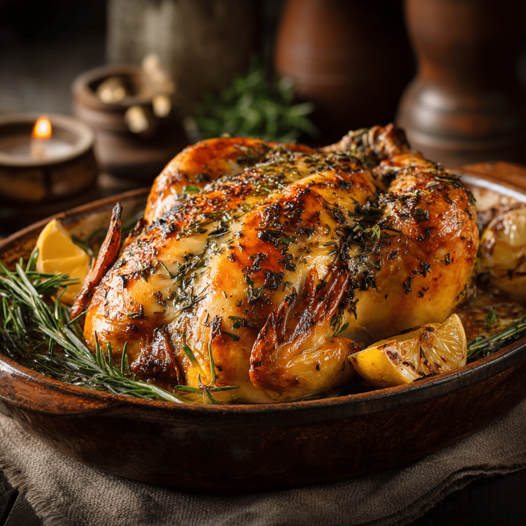 Lemon Herb Roasted Chicken Recipe - Recipe Image