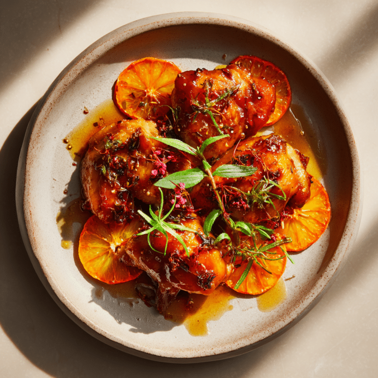 Sticky Orange Glazed Chicken Recipe