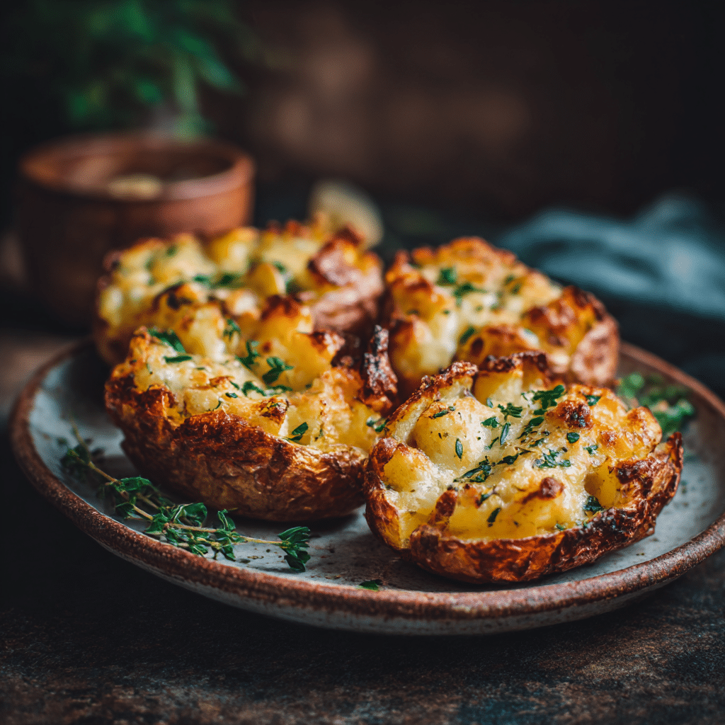 Crispy Cheese Stuffed Potatoes Recipe - Recipe Image