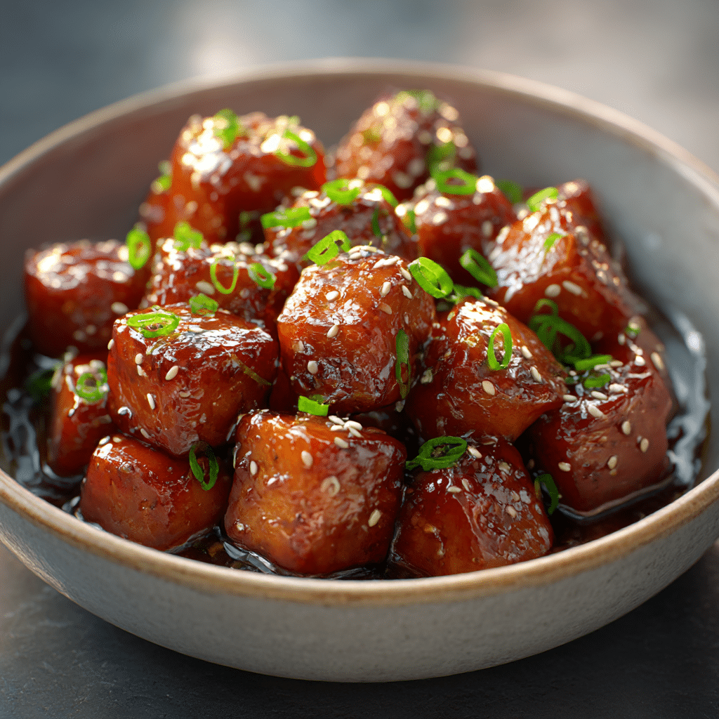 Honey Soy Salmon Bites Recipe - Recipe Image