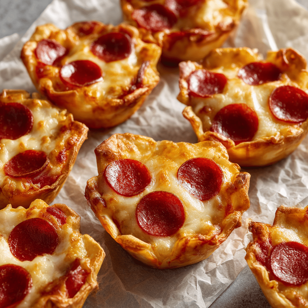 Mini Pepperoni Pizza Cups Recipe - Recipe Image