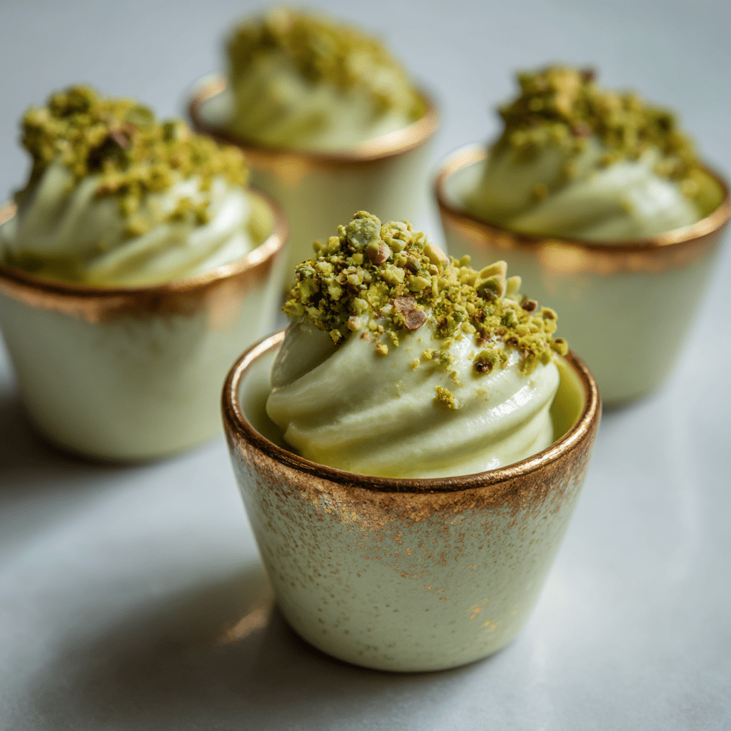 Pistachio Cream Mini Desserts Recipe - Recipe Image