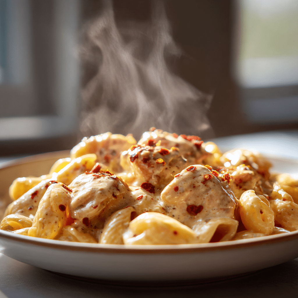 Spicy Creamy Chicken Pasta Recipe - Recipe Image