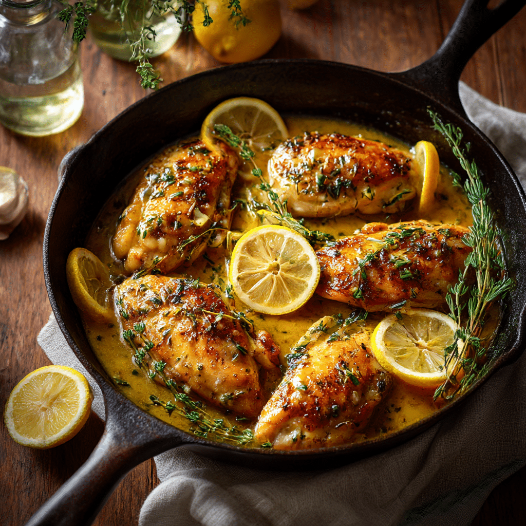 Lemon Butter Chicken Skillet Recipe - Recipe Image