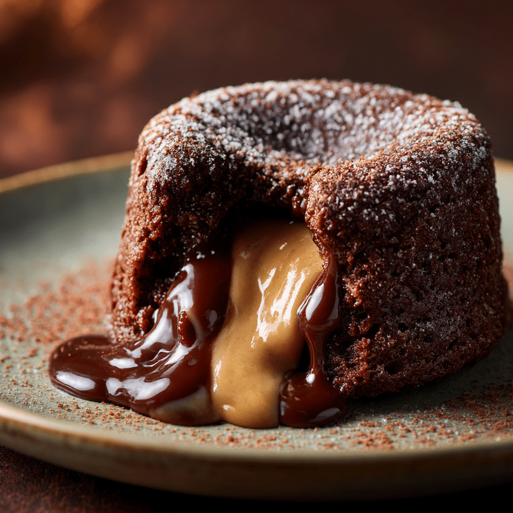Vegan Chocolate Peanut Butter Lava Cake Recipe - Recipe Image