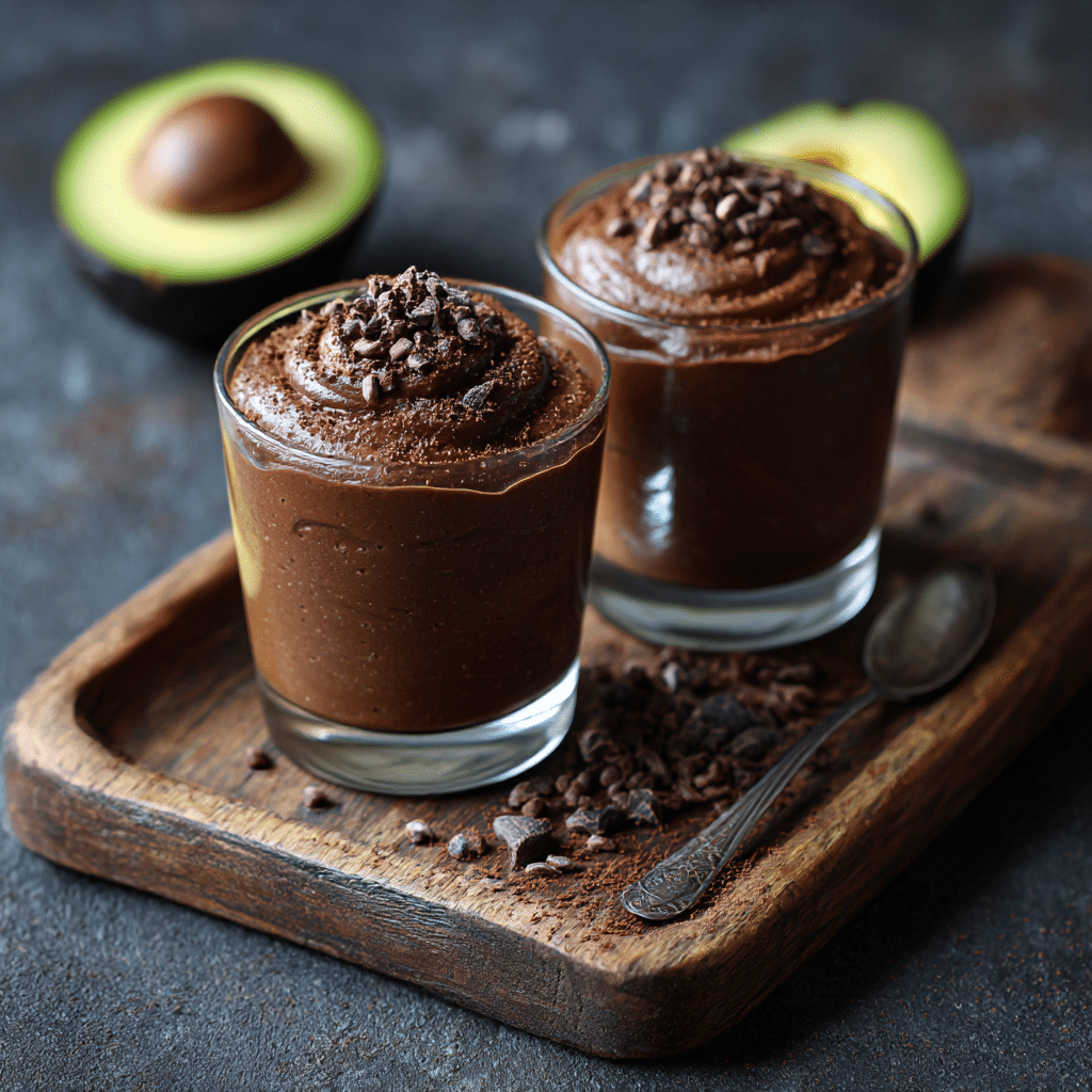 Vegan Chocolate Avocado Pudding Recipe - Recipe Image