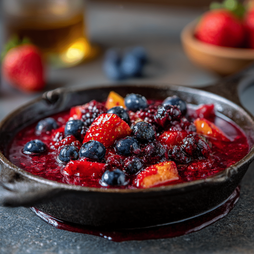 Warm Berry Compote Skillet Recipe - Recipe Image