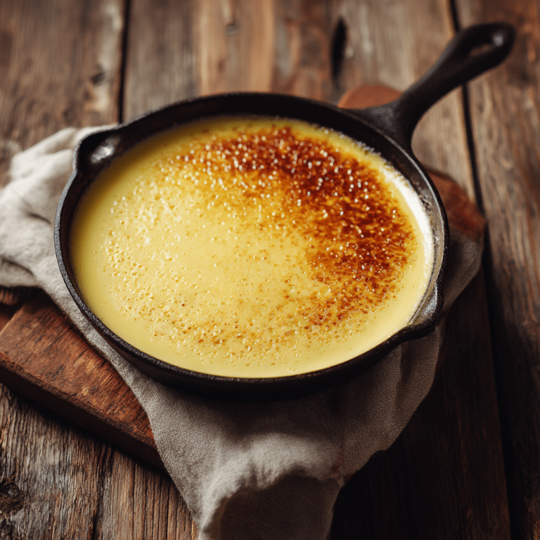 Warm Vanilla Custard Skillet Recipe