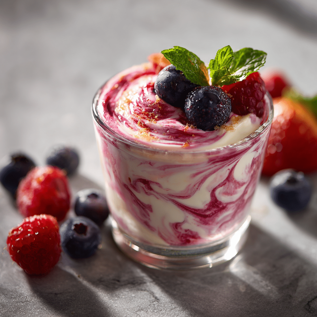Vanilla Berry Milk Pudding: Soft Creamy Delight Recipe - Recipe Image