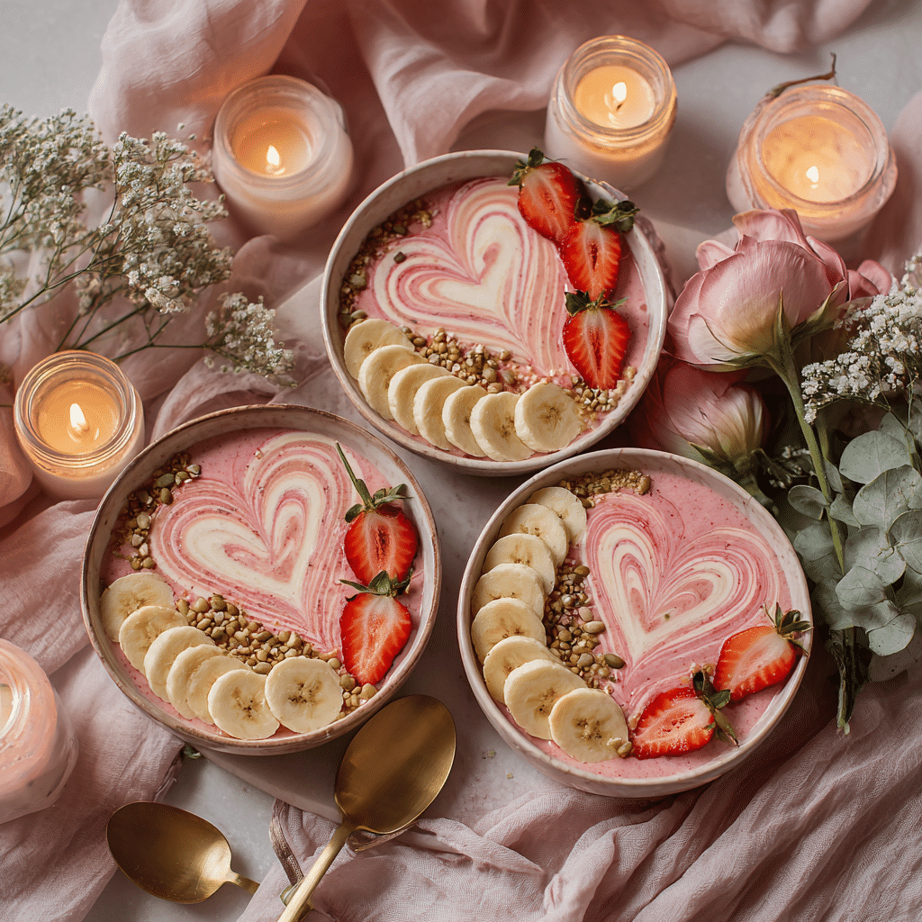 Strawberry and Banana Smoothie Bowls Recipe - Recipe Image