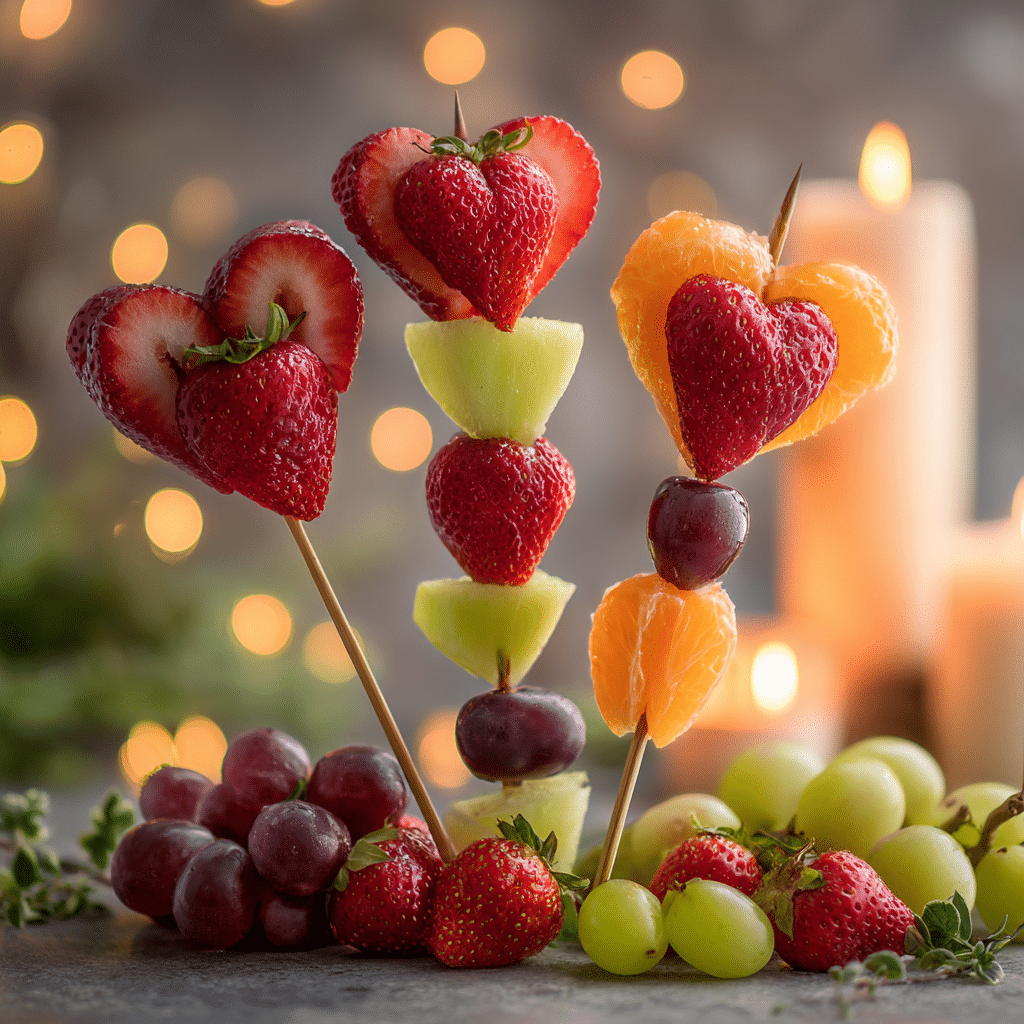 Valentine’s Day Fruit Skewers Recipe - Recipe Image