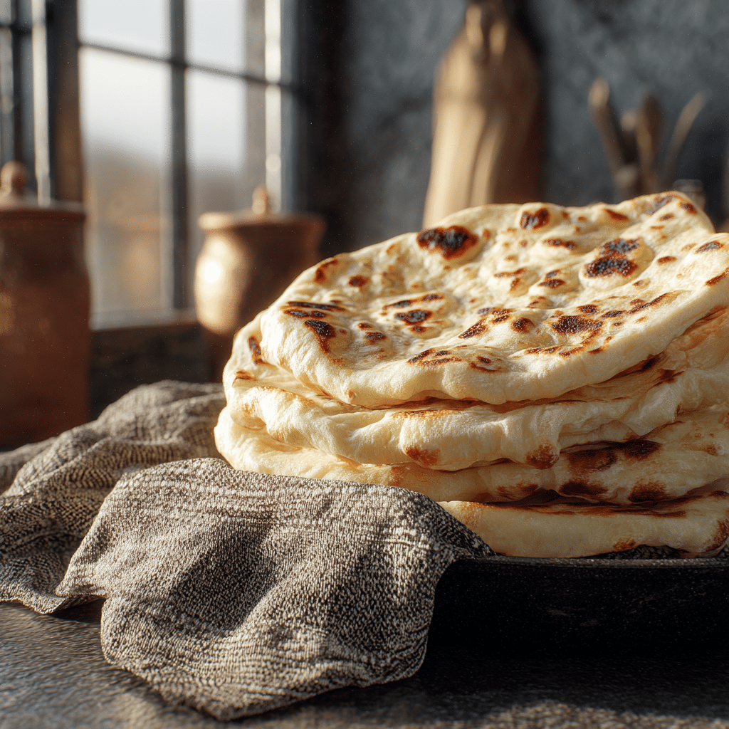 No-Oven Turkish Bread With Only 3 Ingredients (Bazlama) Recipe - Recipe Image