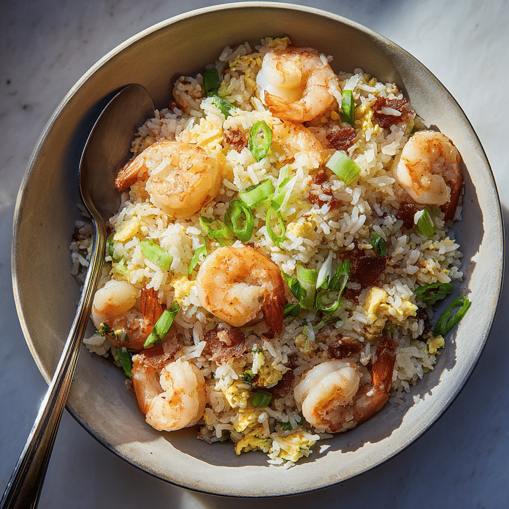 Simple Shrimp Fried Rice Recipe - Recipe Image