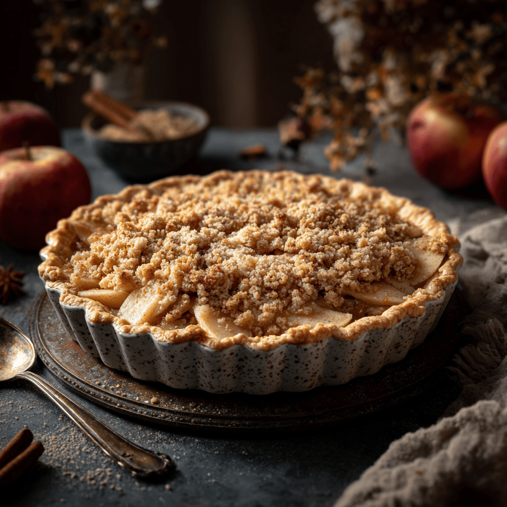 Vegan Apple Pie Streusel Gluten Free: 7 Steps to Bliss Recipe - Recipe Image