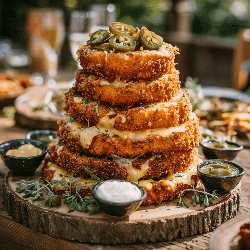 Onion Ring Nacho Tower Recipe - Recipe Image