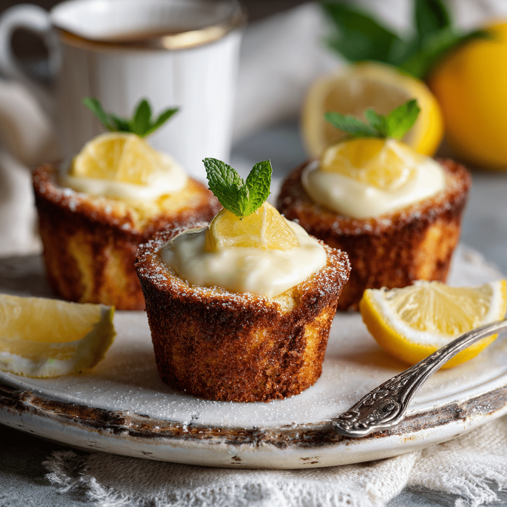 Lemon Ricotta Olive Oil Cake Cups Recipe - Recipe Image