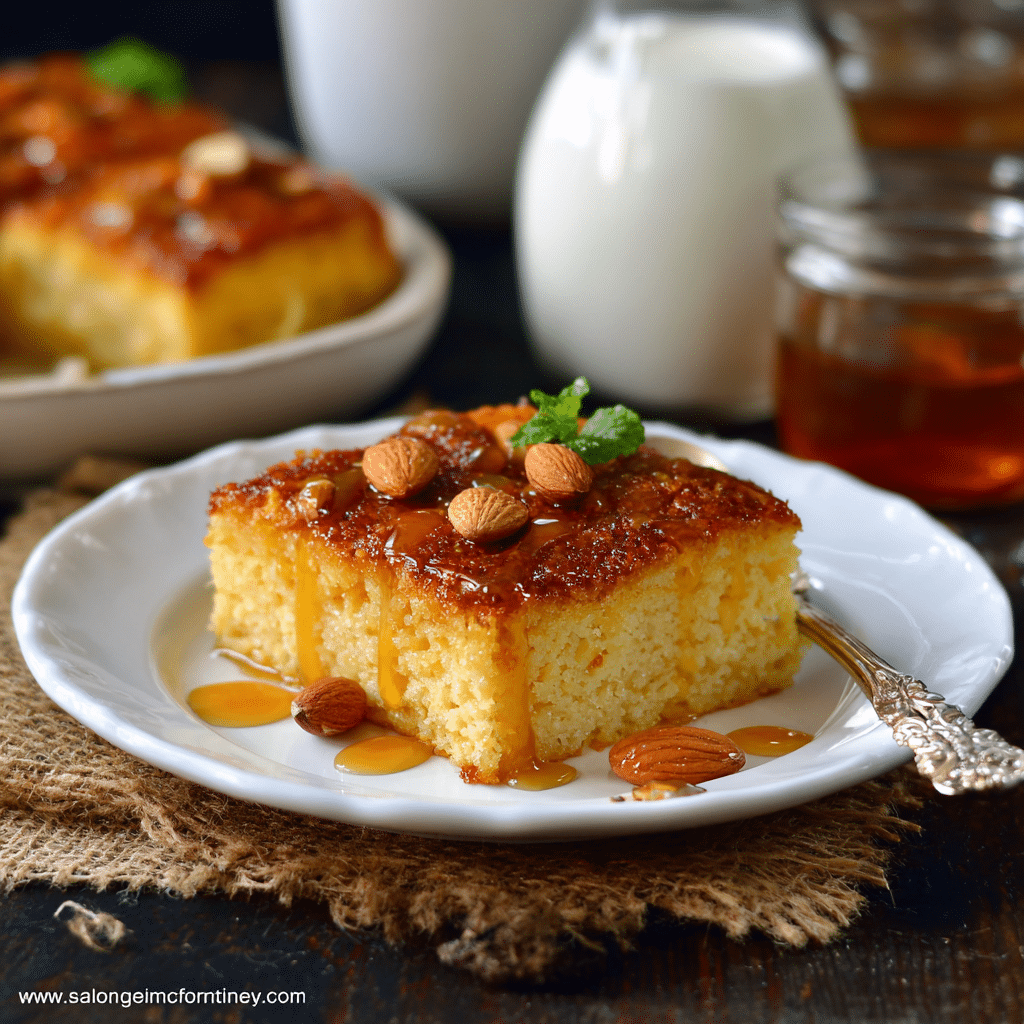 Soft Honey Cornmeal Breakfast Squares Recipe - Recipe Image