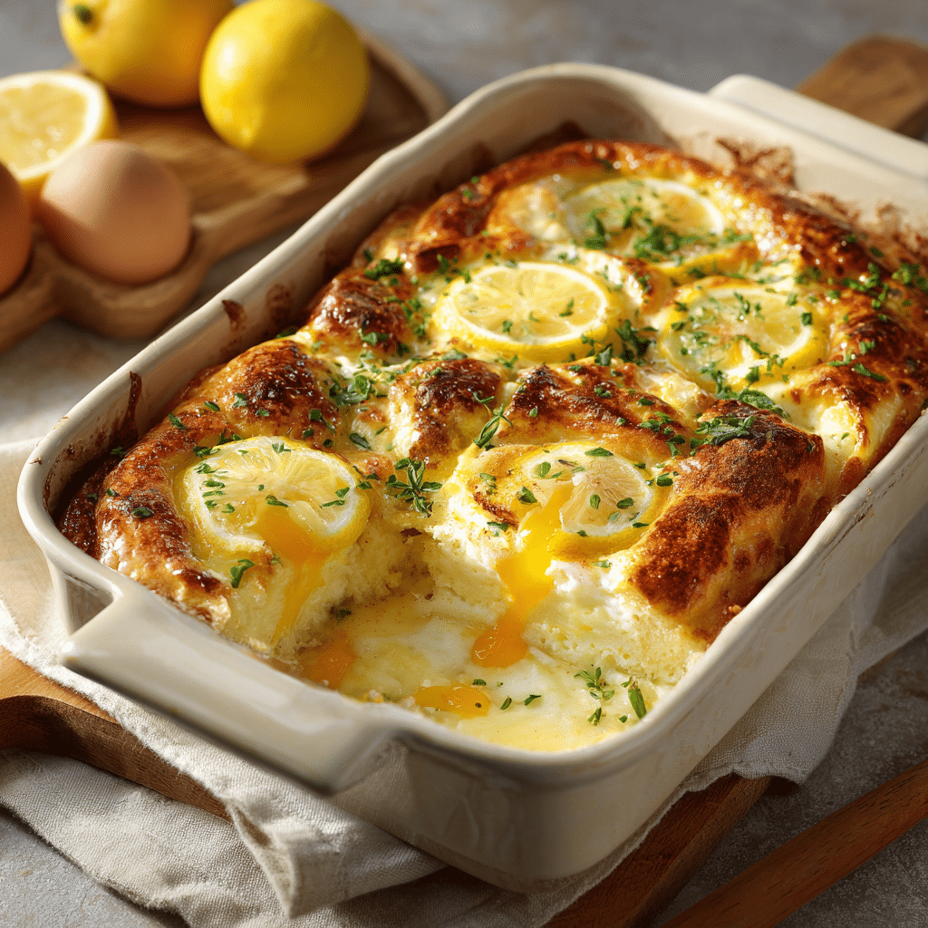 Creamy Lemon Yogurt Breakfast Bake Recipe - Recipe Image