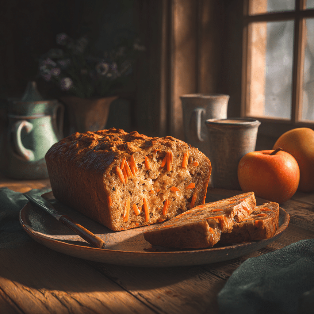 Soft Apple Carrot Breakfast Loaf Recipe - Recipe Image