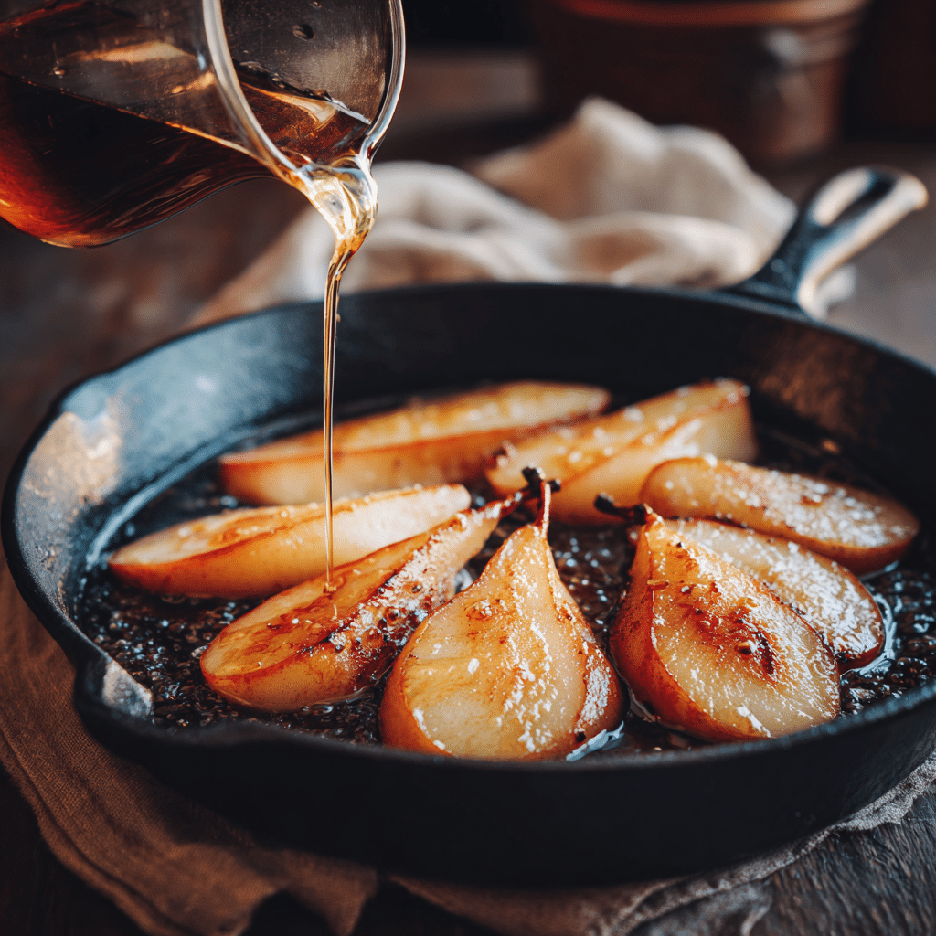 Warm Pear Maple Breakfast Skillet Recipe - Recipe Image