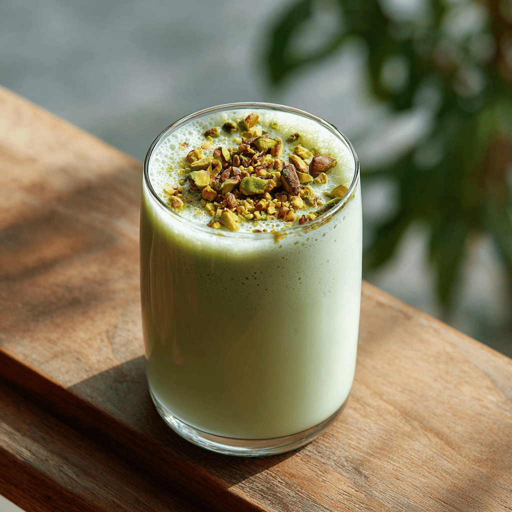 Simple Pistachio Milk Drink Recipe - Recipe Image