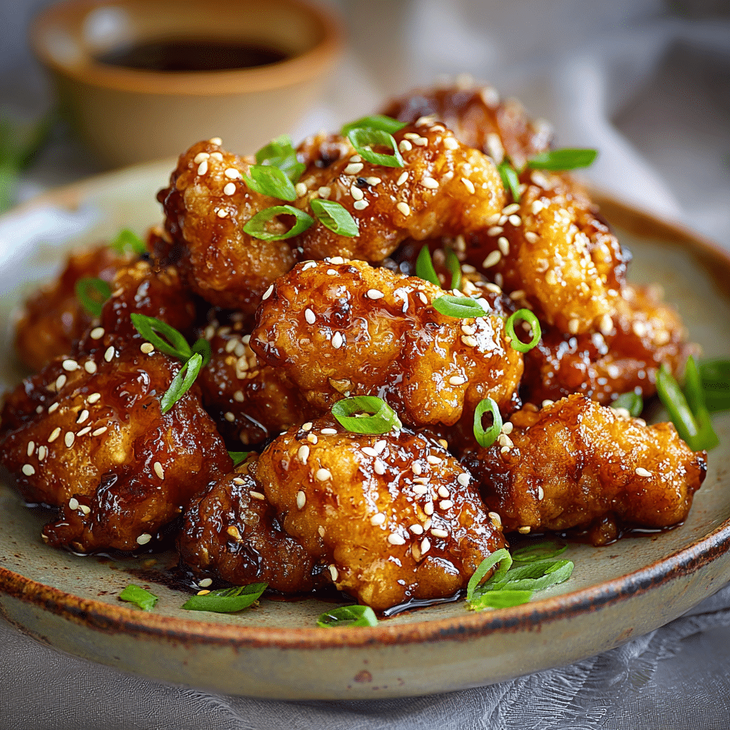 Simple Crispy Sesame Chicken Recipe - Recipe Image