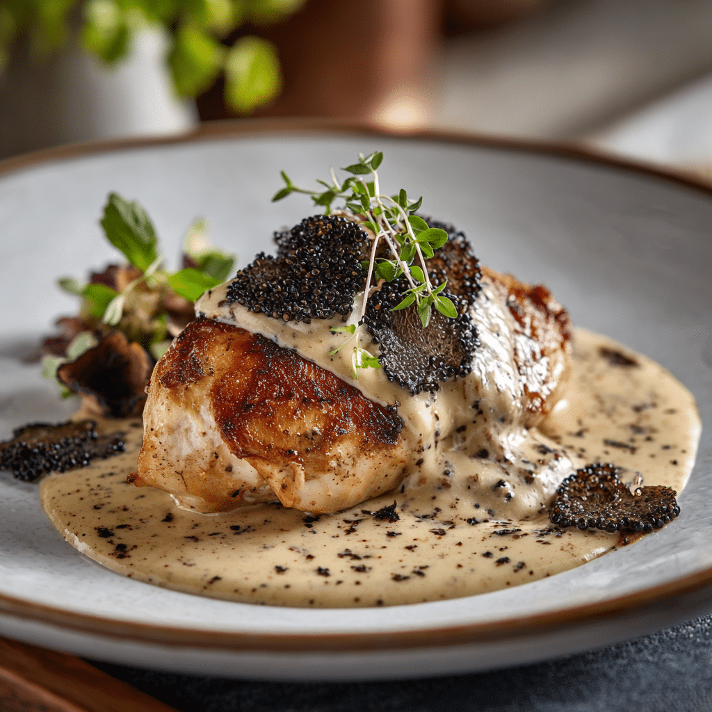 Luxury Creamy Truffle Chicken Recipe - Recipe Image