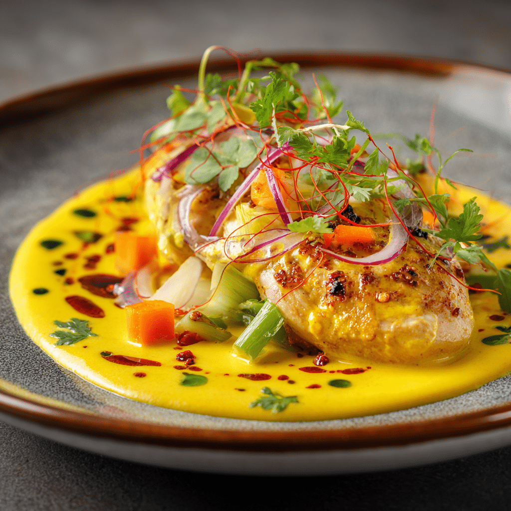 Saffron Infused Chicken Royale Recipe - Recipe Image