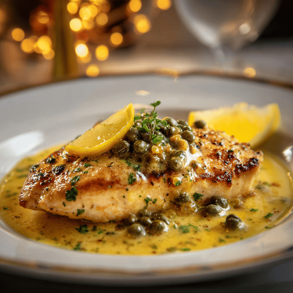 Lemon Caper Chicken Elegante Recipe - Recipe Image