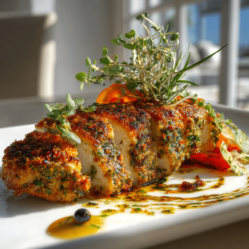 Herb-Crusted Chicken Supreme Recipe - Recipe Image