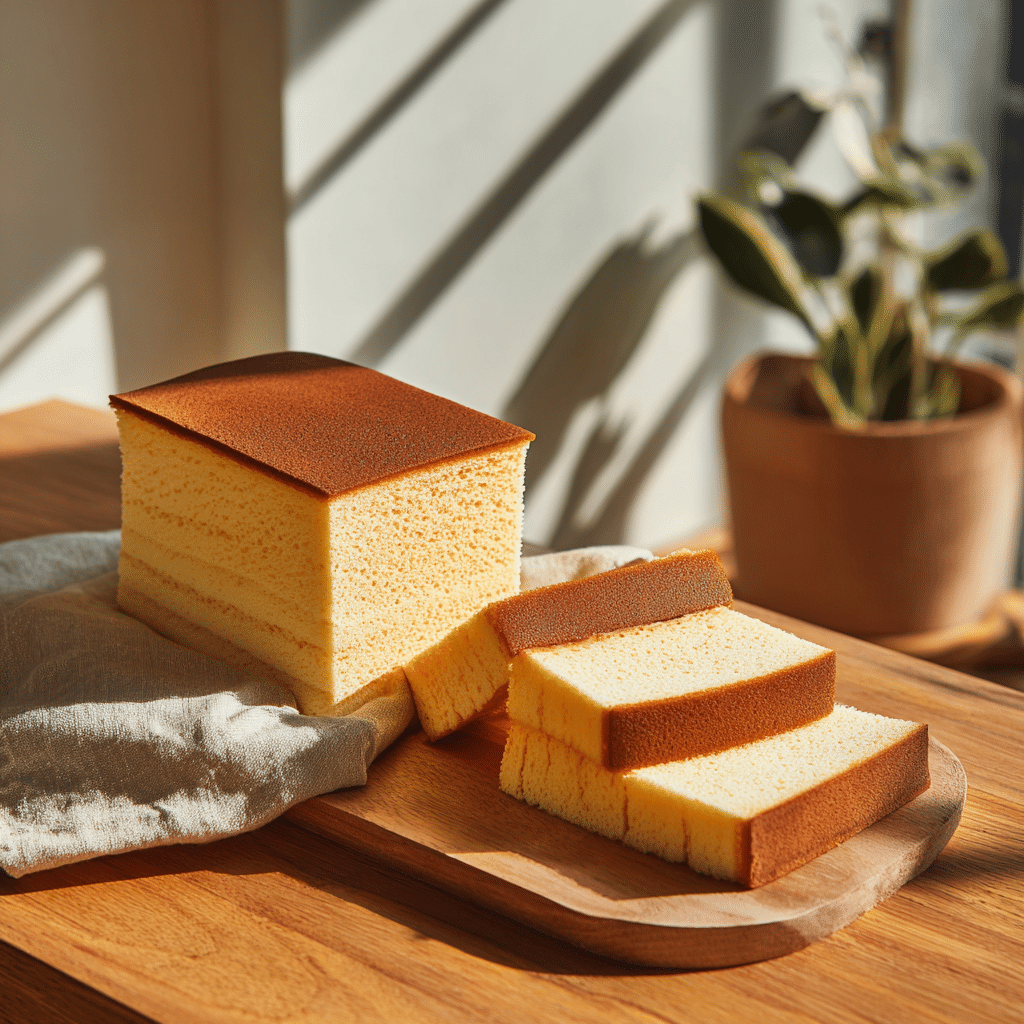 Taiwanese Castella Cake Recipe - Recipe Image