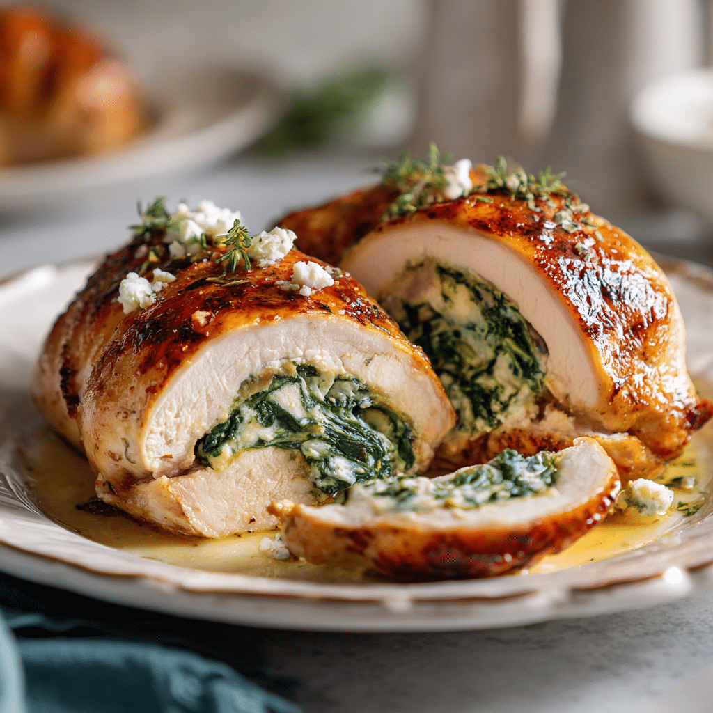 Spinach & Ricotta Stuffed Chicken Recipe - Recipe Image