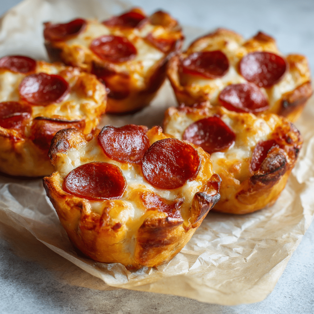 Mini Pepperoni Pizza Cups Recipe - Recipe Image