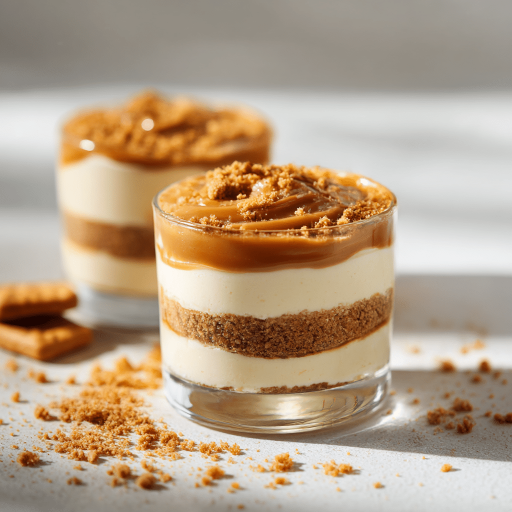 Lotus Biscoff Cheesecake Cups Recipe - Recipe Image