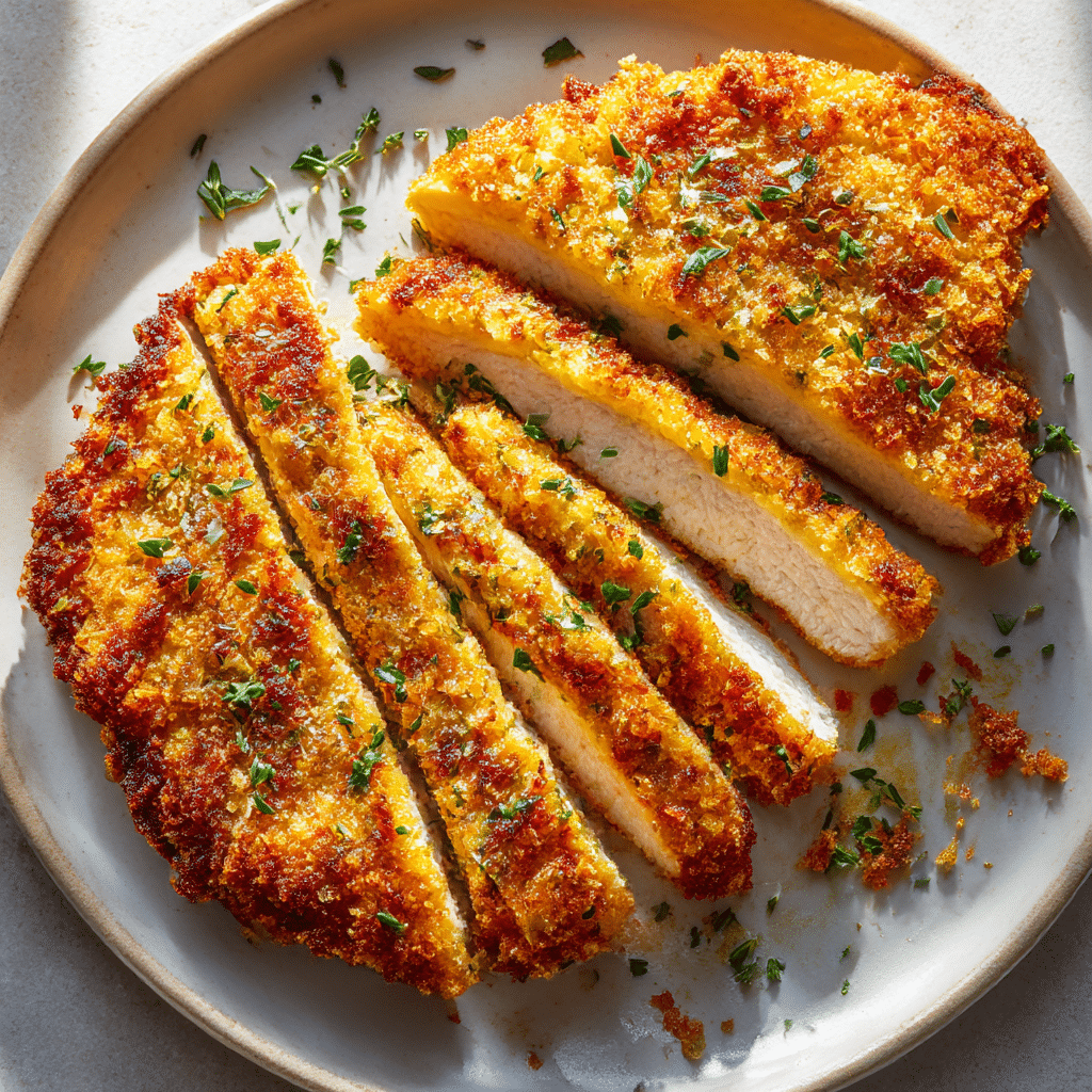 Crispy Parmesan Chicken Cutlets Recipe - Recipe Image