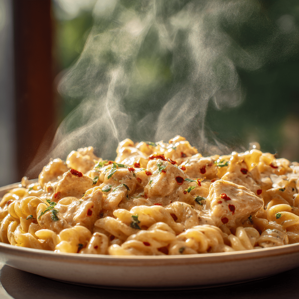 Spicy Creamy Chicken Pasta Recipe - Recipe Image
