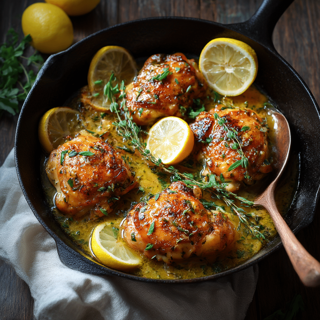Lemon Butter Chicken Skillet Recipe - Recipe Image