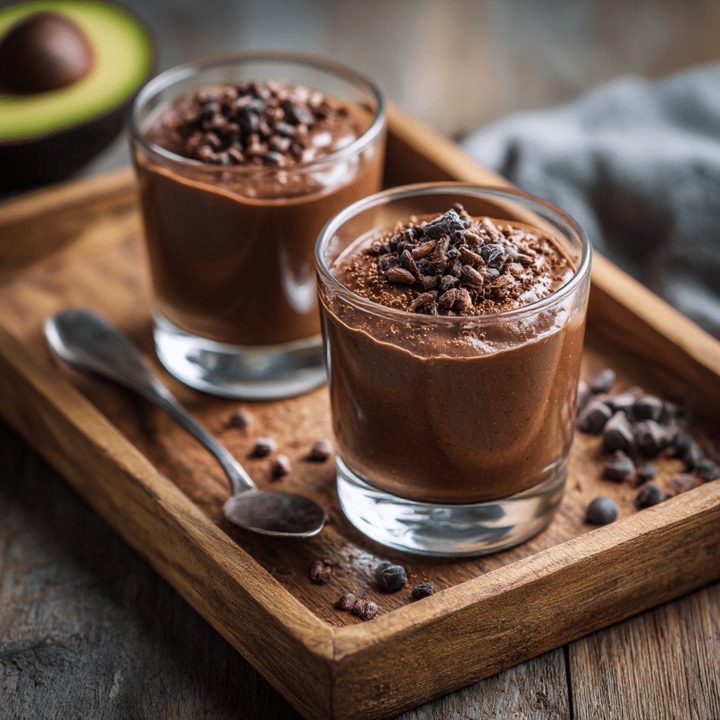 Vegan Chocolate Avocado Pudding Recipe - Recipe Image