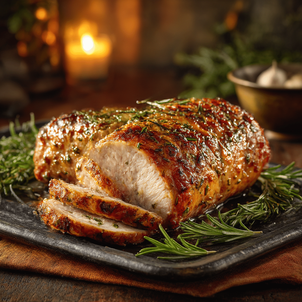 Garlic Herb Roasted Pork Loin Recipe - Recipe Image