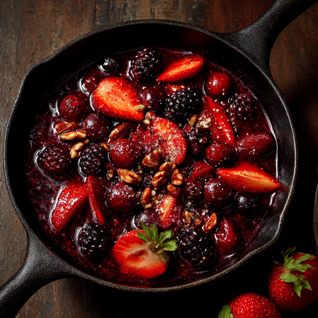 Warm Berry Compote Skillet Recipe - Recipe Image
