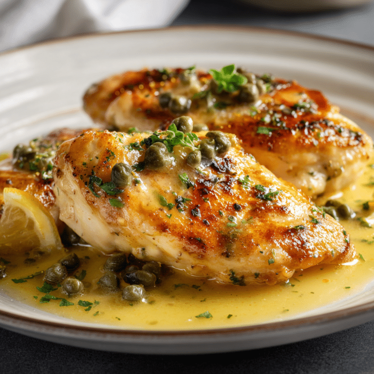 Luxury Lemon Butter Chicken with Capers Recipe