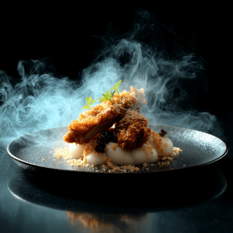 Luxury Crispy Chicken with Parmesan Foam Recipe