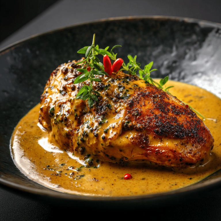 Luxury Chicken in Black Pepper Cream Recipe