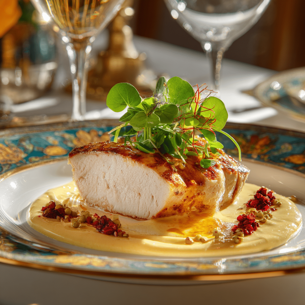 Saffron Infused Chicken Royale Recipe